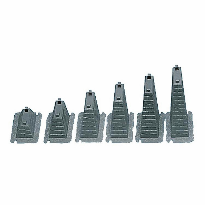 6 piliers pour rampe de 15 à 75mm-HO-1/87-FALLER 120472