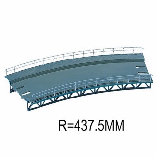 Plan de roulement courbe R 437.5mm 1 voie-HO-1/87-FALLER 120476