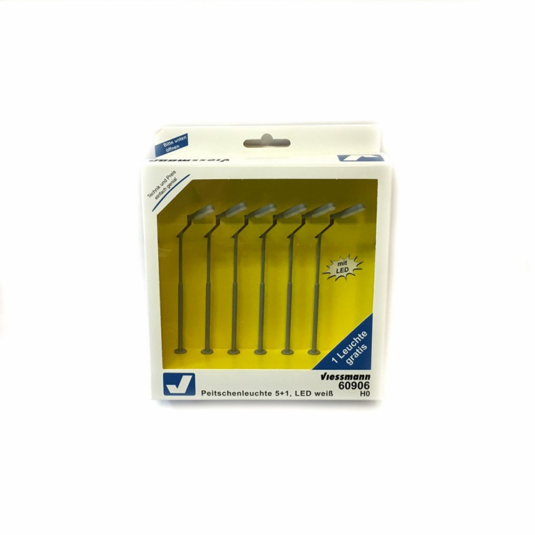 6 lampadaires de rue ou autre-HO-1/87-VIESSMANN 60906