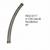 Rail Setrack courbe R 298.5mm 45 degrés  code 80 -N-1/160-PECO ST-17
