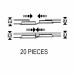 20 éclisses d'adaptation code 83 à code 100-HO-1/87 -FLEISCHMANN 6437