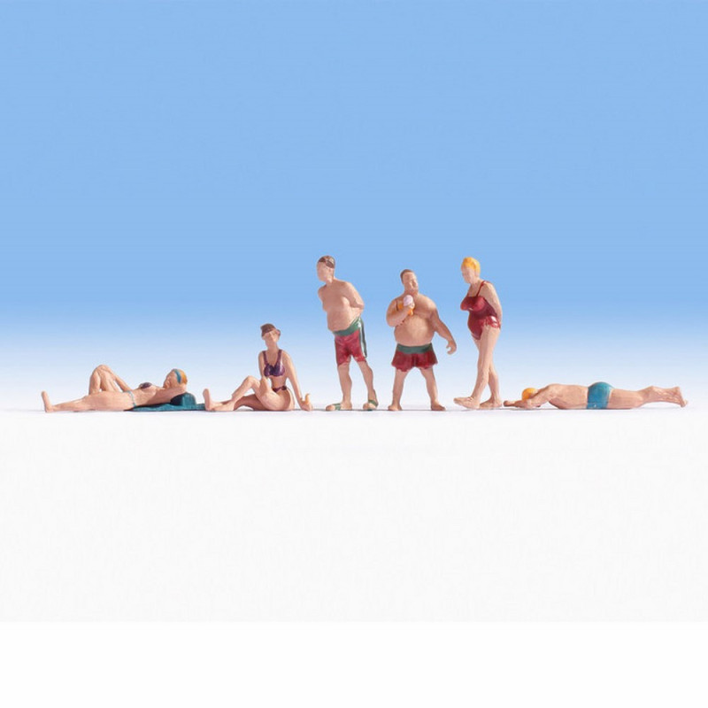 6 personnes à la plage -N-1/160-NOCH 36841