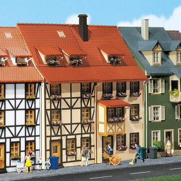 2 demi maisons de ville -HO-1/87-FALLER  130431