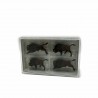 4 bisons -HO-1/87-PREISER 20391