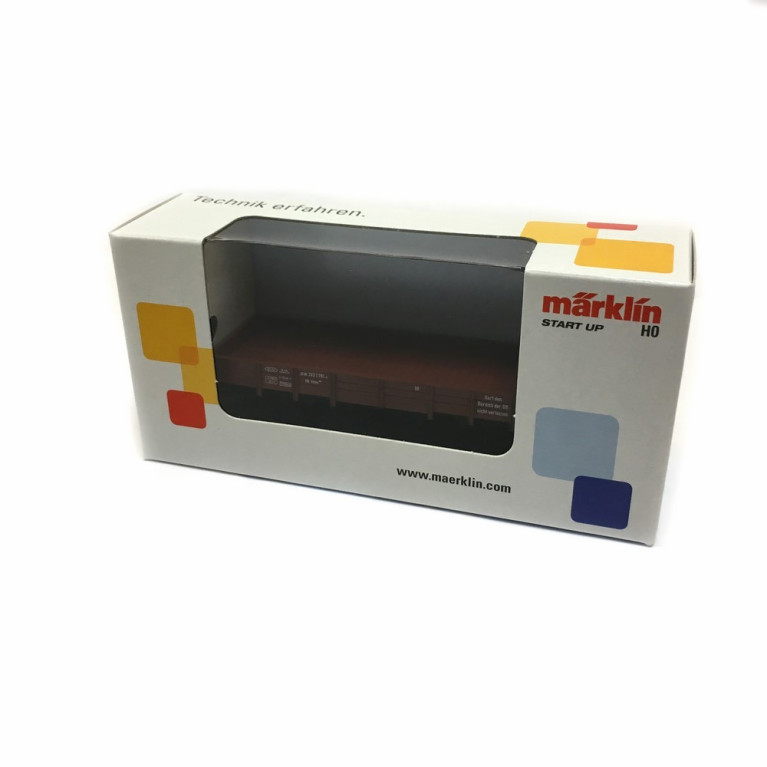 Wagon bas rebords bas  époque IV -HO-1/87-MARKLIN 4423