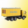Camion MB LP transport de conteneur Gleisbau -HO-1/87-KIBRI 16310