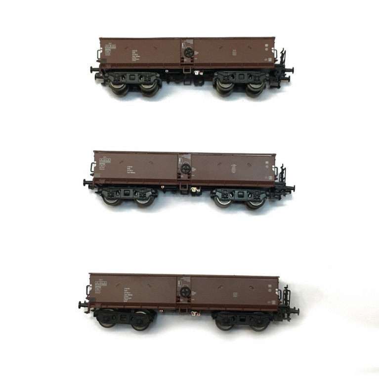 3 wagons trémies à ballast  epIV -N-1/160-ARNOLD HN6364