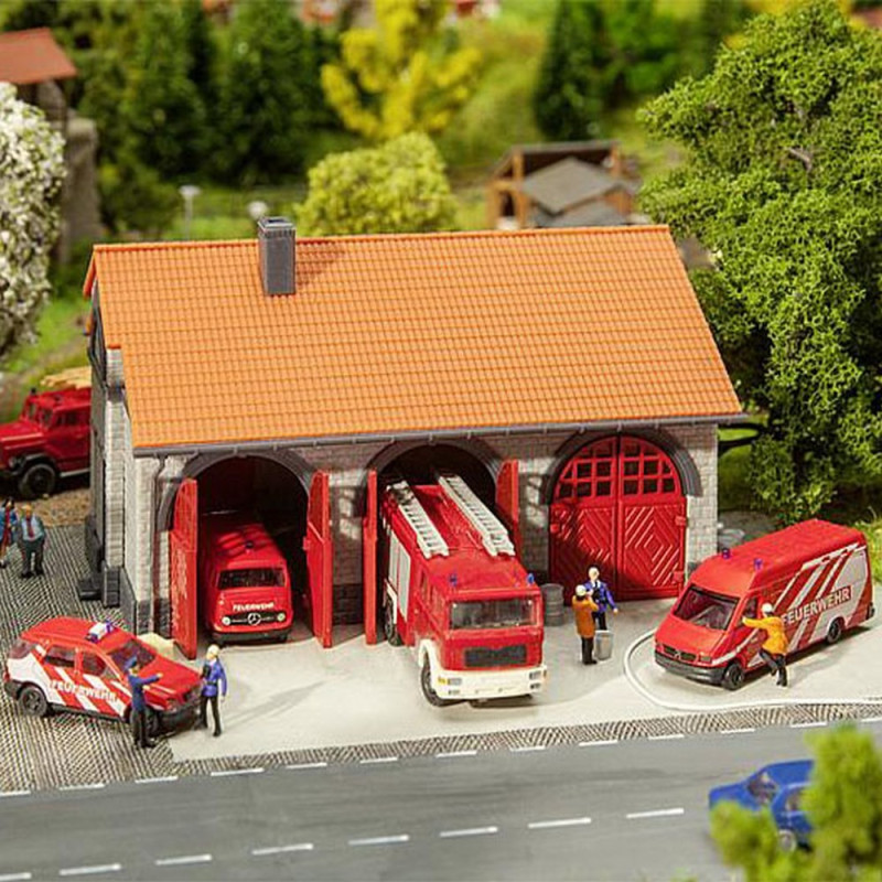 Caserne Pompiers Vollmer N - Modélisme Caserne Pompiers Vollmer N - Modélisme