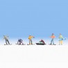 6 snowboarders -HO-1/87-NOCH 15826