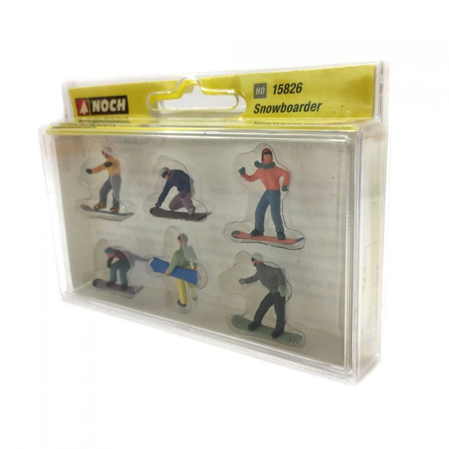 6 snowboarders -HO-1/87-NOCH 15826