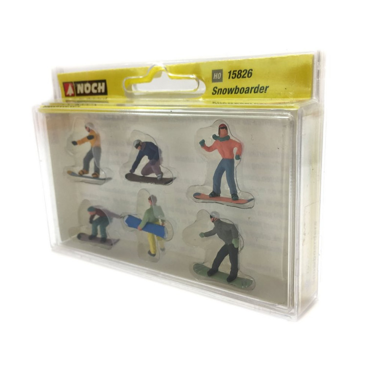 6 snowboarders -HO-1/87-NOCH 15826