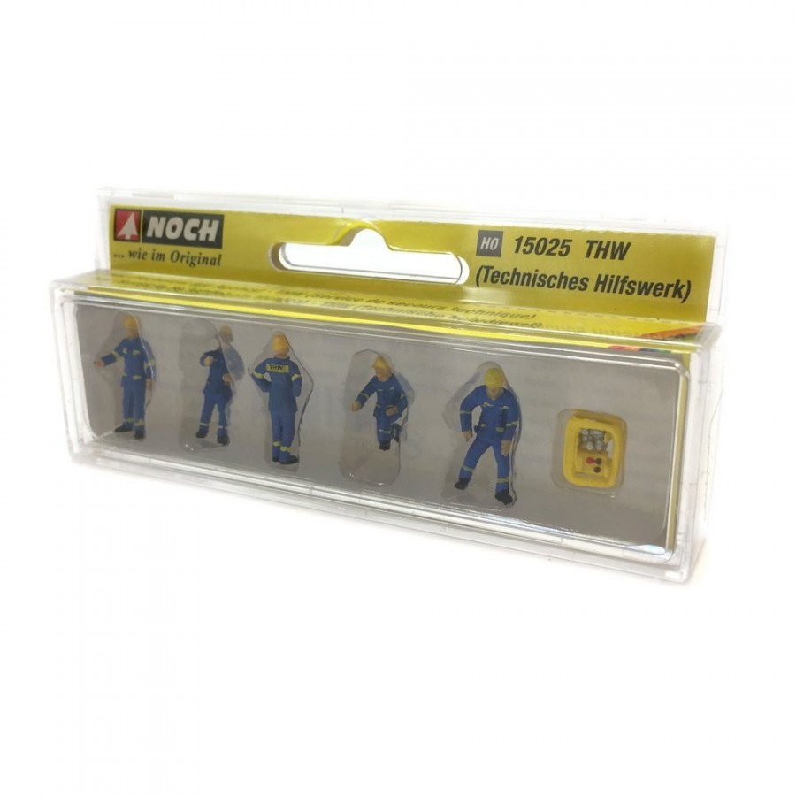 5 techniciens service de secours technique THW -HO-1/87-NOCH 15025