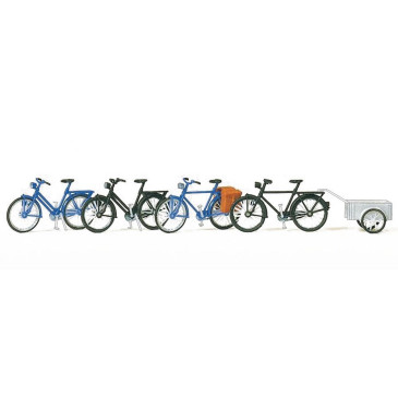 4 vélos à monter -HO-1/87-PREISER 17161