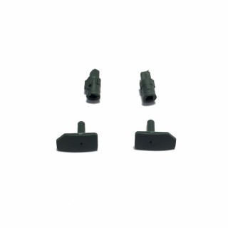 2 tampons avec supports pour 2D2  -HO-1/87-ROCO 137815