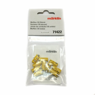 10 fiches de connexion femelles jaunes -MARKLIN 71422