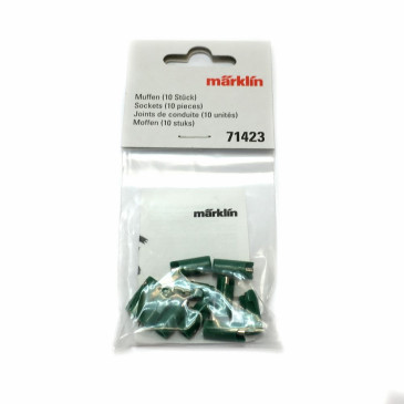 10 fiches de connexion femelles vertes -MARKLIN 71423