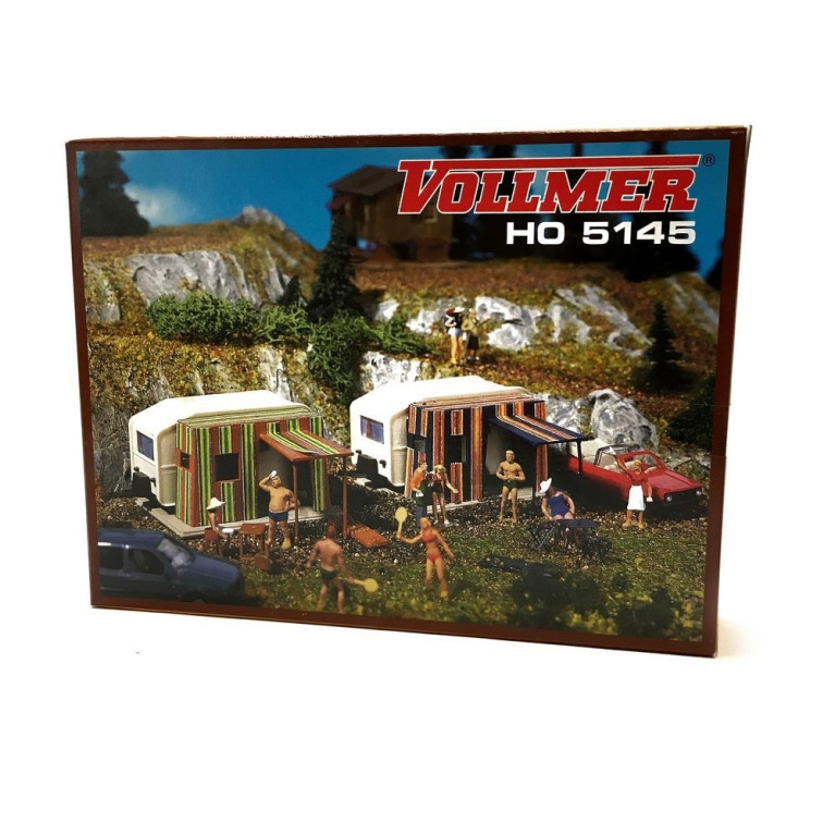 2 Caravanes -HO-1/87-VOLLMER 45145