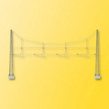 Double Mat de ligne quadruple pour caténaires -HO-1/87-VIESSMANN 4163