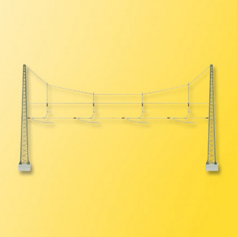 Double Mat de ligne quadruple pour caténaires -HO-1/87-VIESSMANN 4163