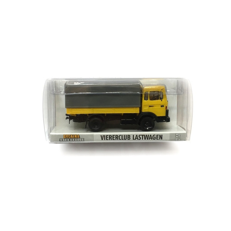 Volvo F 613 Jaune baché-HO-1/87-BREKINA 34750