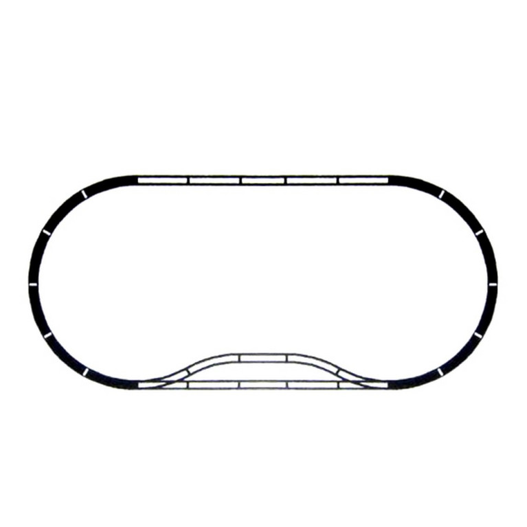 Coffret de rails avec aiguillages train de jardin -G-1/28-LGB 19902