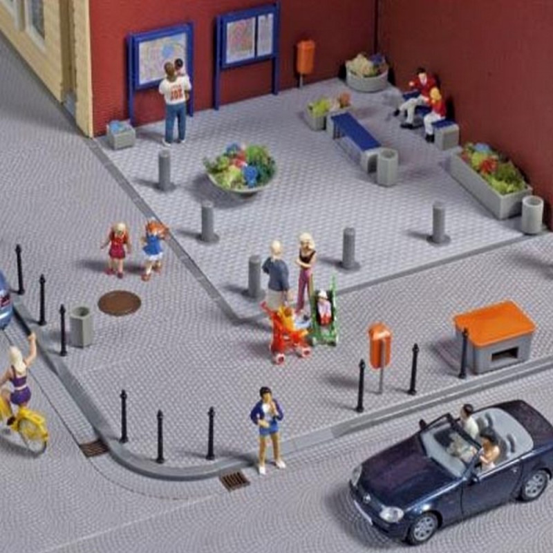 Set de décors urbain-HO-1/87-AUHAGEN  41639