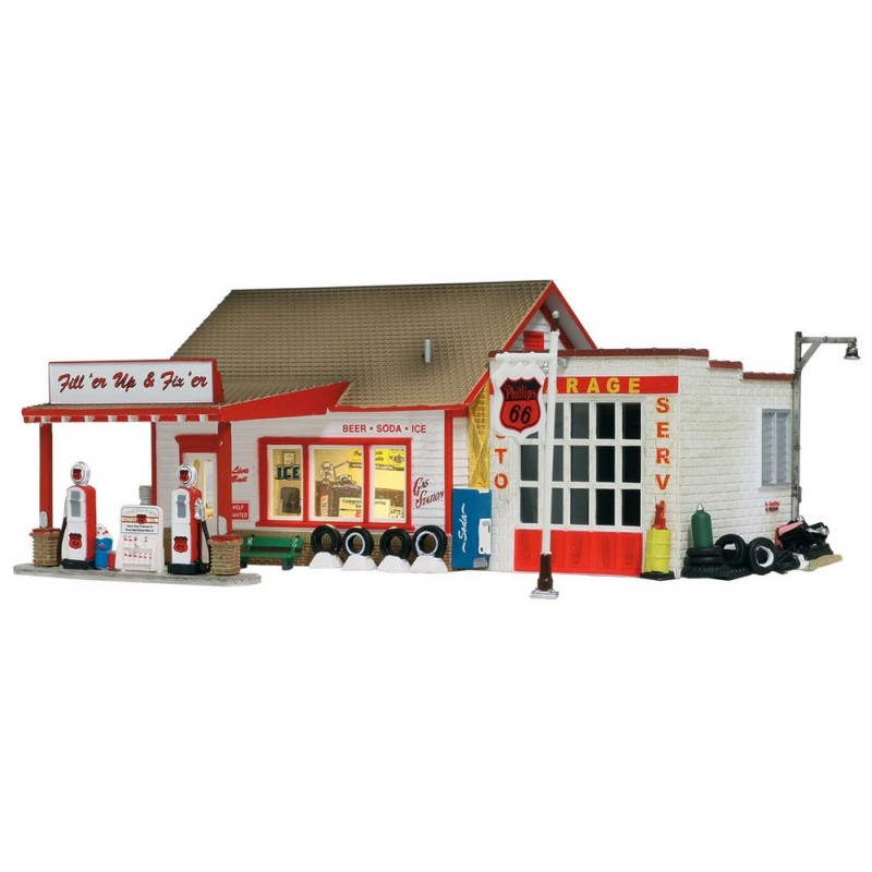 Ancienne station service -HO-1/87-WOODLAND SCENICS BR5025