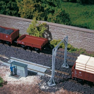 Bascule à wagon + gabarit-HO 1/87-AUHAGEN 11404