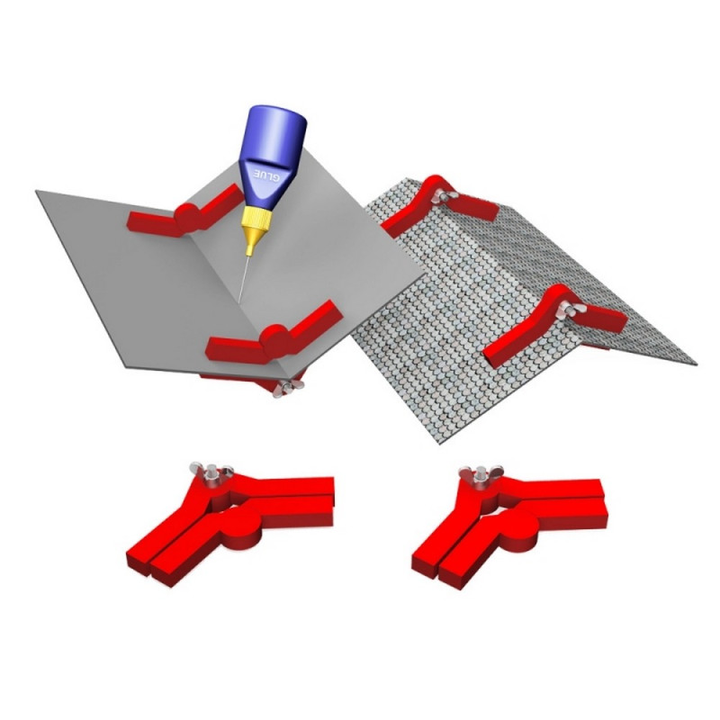 2 angles variables magnétique pour montage des maquettes-Z/N/TT/HO/OO-PROSES PR-SS-04