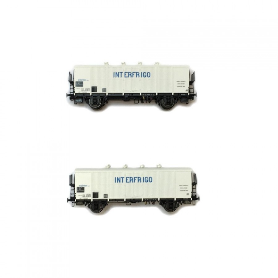 Coffret de 2 wagons INTERFRIGO Sncf époque IV-HO-1/87-LSMODELS 30512