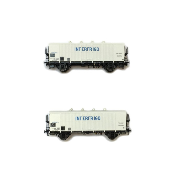Coffret de 2 wagons INTERFRIGO Sncf époque IV-HO-1/87-LSMODELS 30512