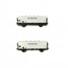 Coffret de 2 wagons INTERFRIGO Sncf époque IV-HO-1/87-LSMODELS 30512