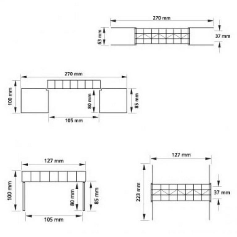 Pont à poutres composées-HO 1/87-AUHAGEN 11441