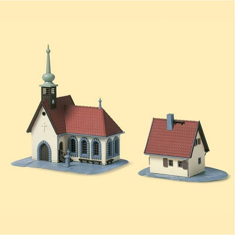 Eglise de village et son presbytère-N 1/160-AUHAGEN 14461