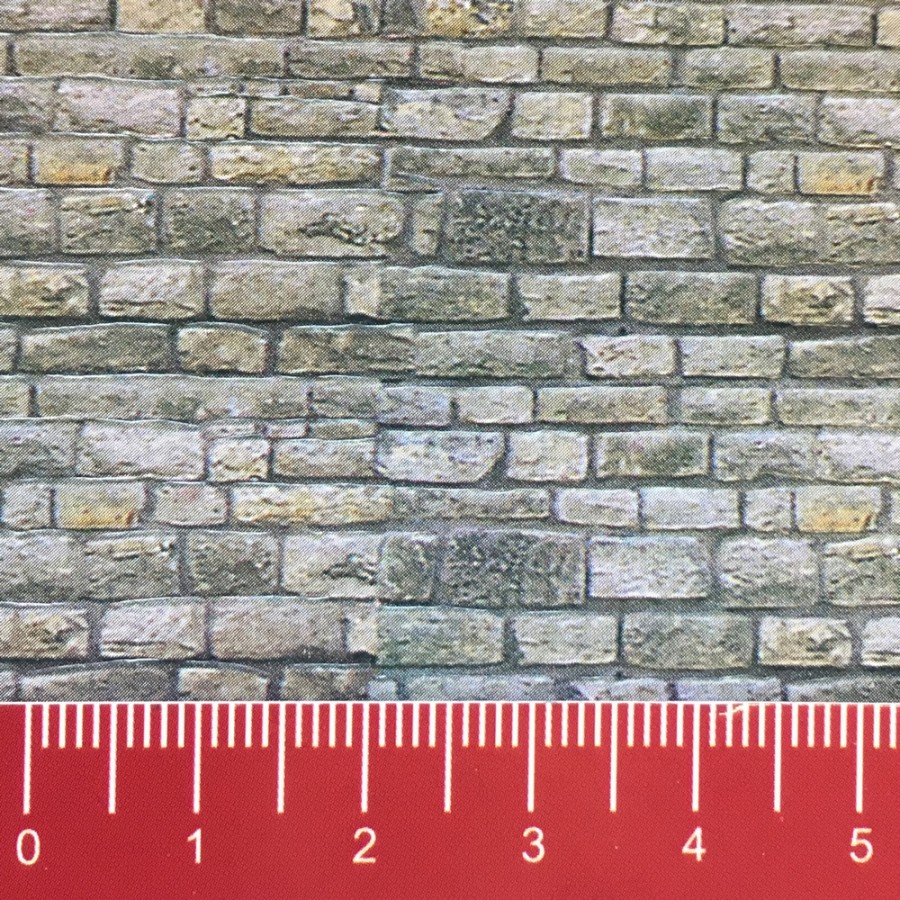 Plaque cartonnée mur de pierres-N 1/160-VOLLMER 47366
