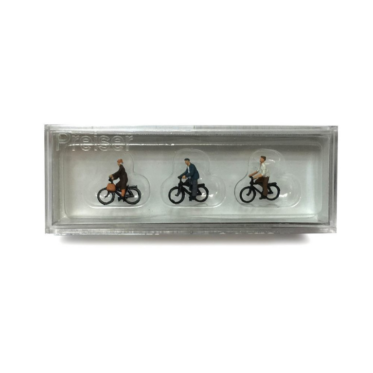 3 cyclistes personnes agées -N-1/160-PREISER 79087