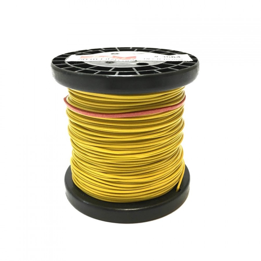 Câble jaune souple cuivre 50ml 0.14mm² HERKAT 3664