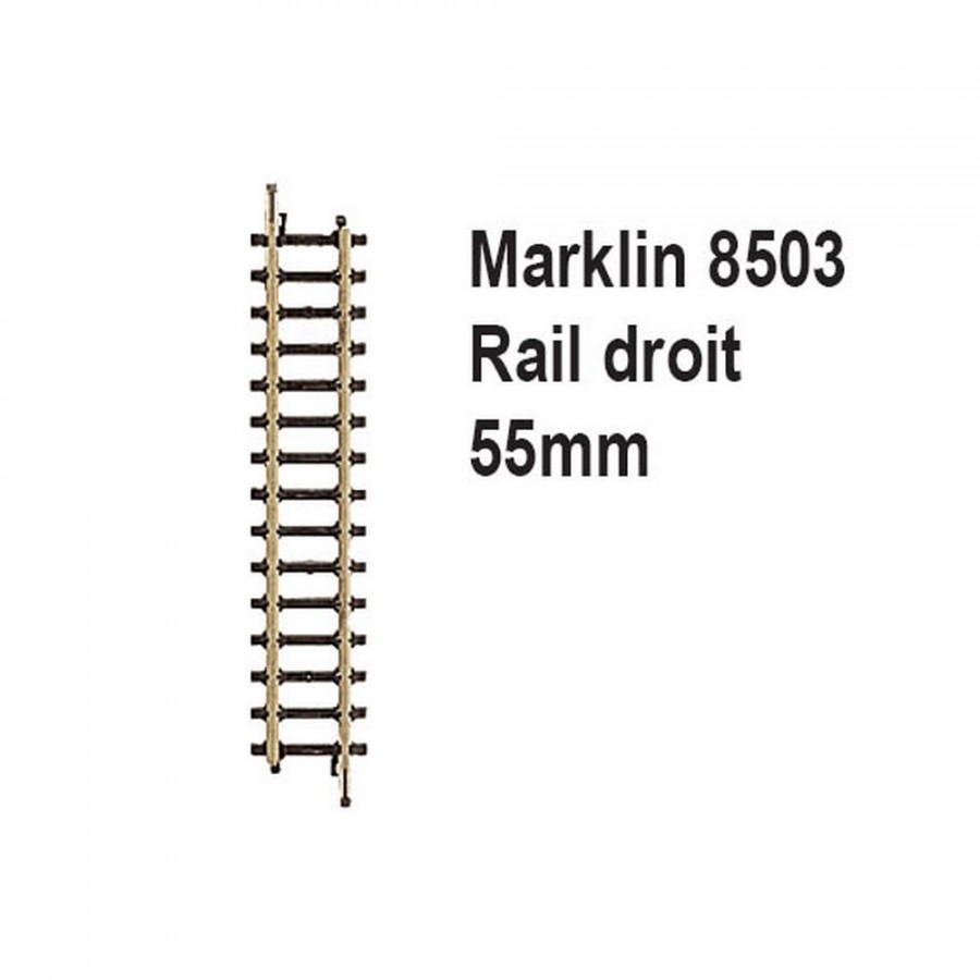 Rail droit 55mm-Z 1/220-MARKLIN 8503