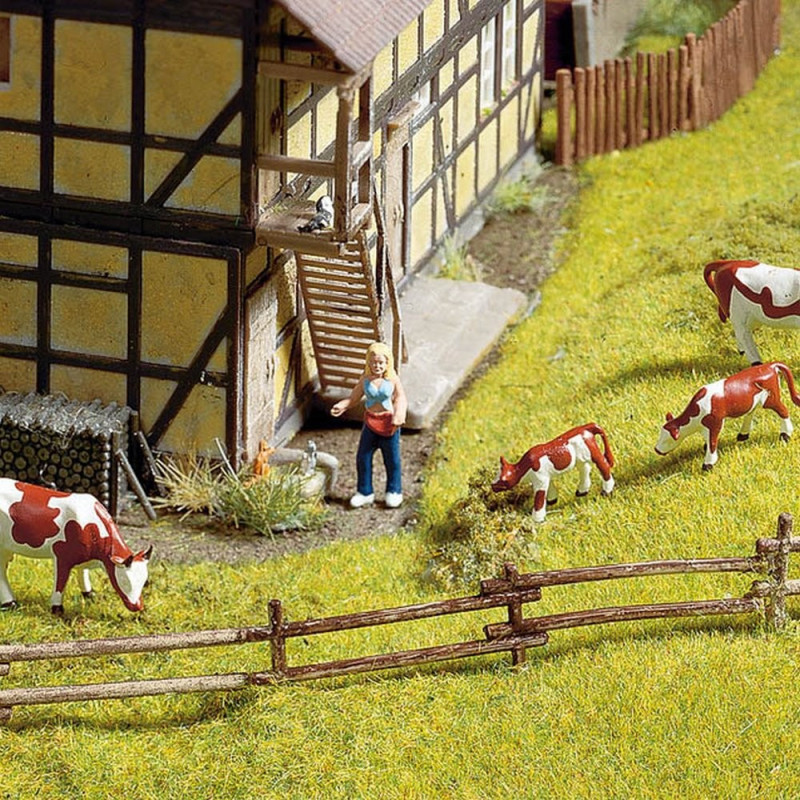NOCH 33010 Clôture en rondins - Slot Car-Union