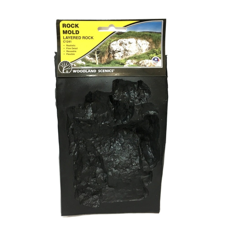 Moule flexible pour roches multicouches -HO et N-WOODLAND SCENICS C1241