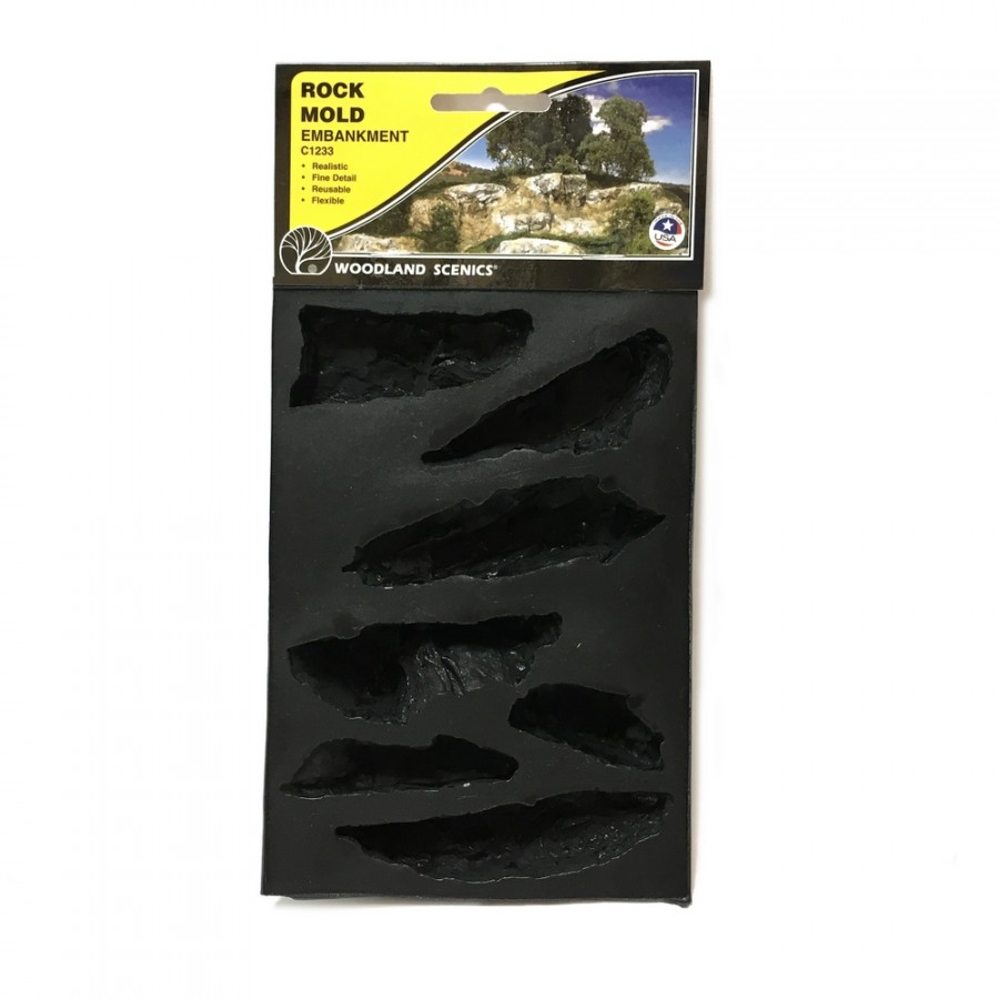 Moule flexible pour roche de remblais-HO et N-WOODLAND SCENICS C1233