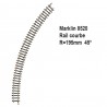 Rail courbe R195mm 45 degrès-Z 1/220-MARKLIN 8520