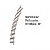 Rail courbe R195mm 30 degrès-Z 1/220-MARKLIN 8521