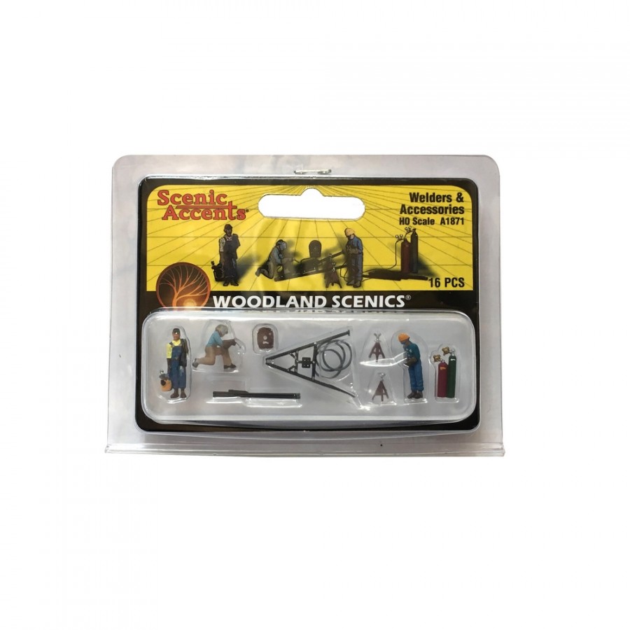 3 soudeurs + accessoires-HO 1/87-Woodland scenics A1871