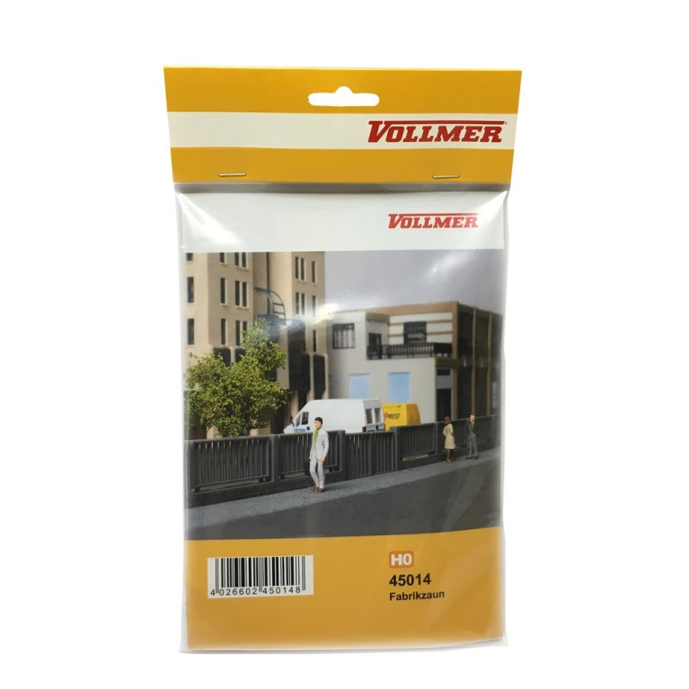 Clôture metallique d'usine-HO-1/87-VOLLMER 45014