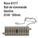 Rail de commande droit geoline G100 100mm-HO-1/87-ROCO  61117