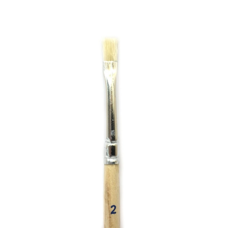 Pinceau brosse en poils de porc N°2-KOLIBRI 0048
