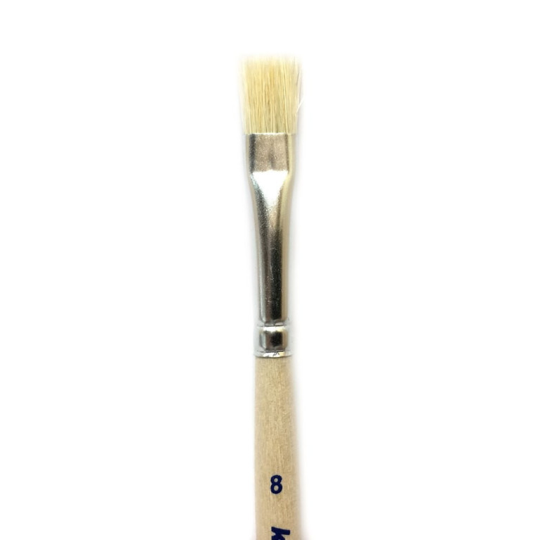 Pinceau brosse en poils de porc N°8-KOLIBRI 0064