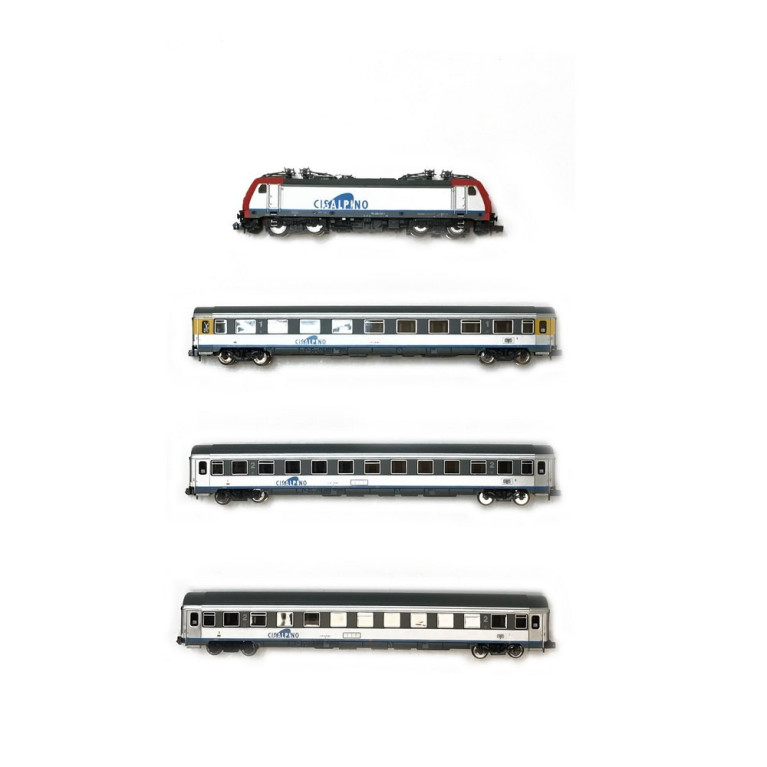 Coffret 4 élements Cisalpino EuroCity ép V-N-1/160-ARNOLD HN2325