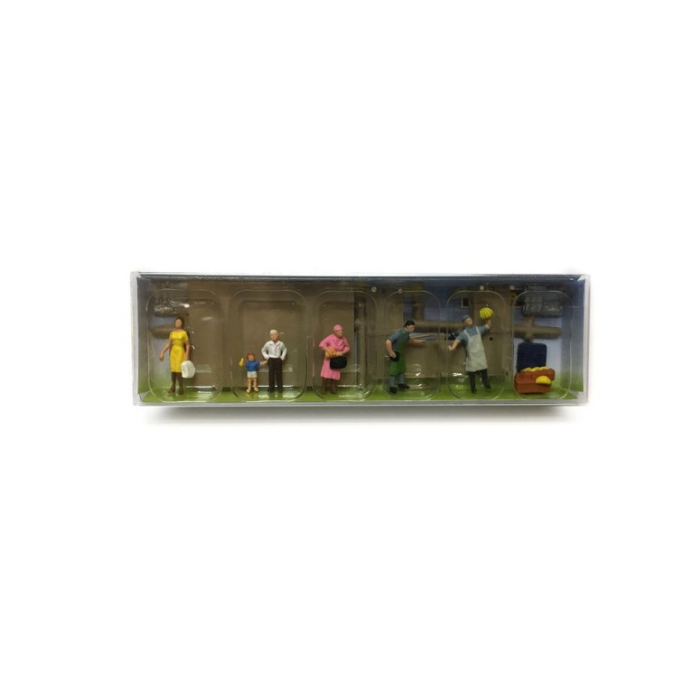 Figurine au marché-HO-1/87-FALLER 151015